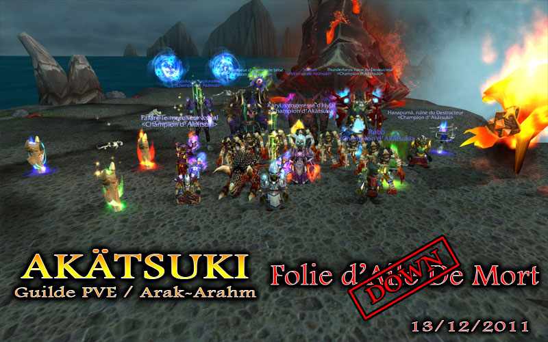 Défaite de Folie d'Aile de Mort face au clan Akätsuki sur Arak-arham. Image de Haëlle.
