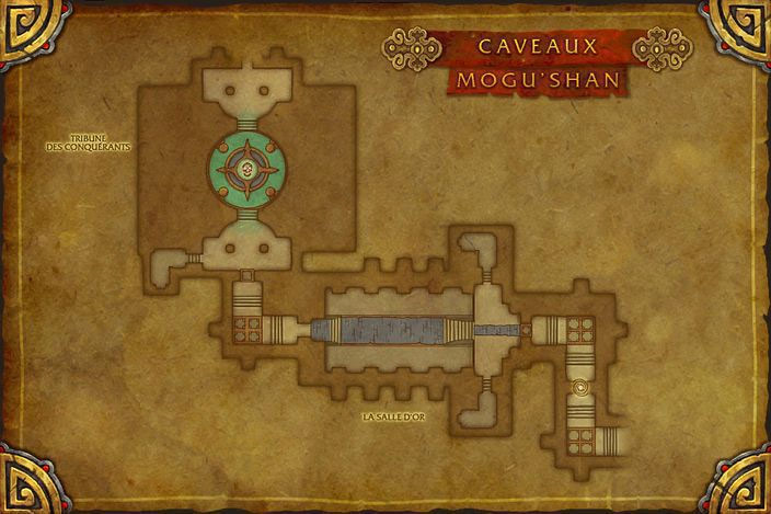 Carte des Caveaux Mogu'shan.