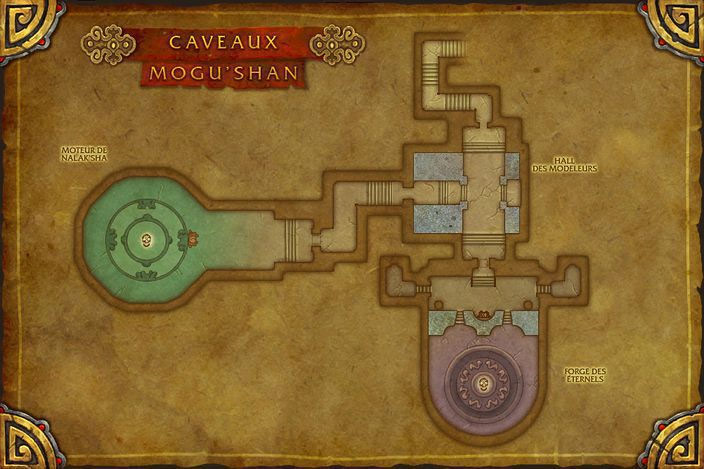 Carte des Caveaux Mogu'shan.