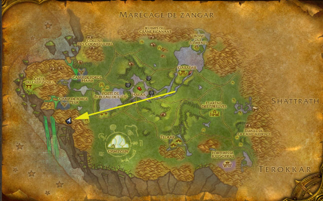 Screenshot de World of Warcraft: Lieux insolites et mystérieux.