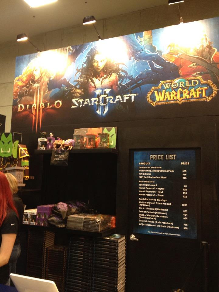 Stand de Blizzard à la San Diego Comic Con 2013. Photo de Kat Hunter.