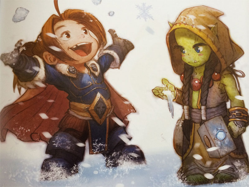 Photo du livre pour enfants Snow Fight réalisé par Blizzard en 2013.