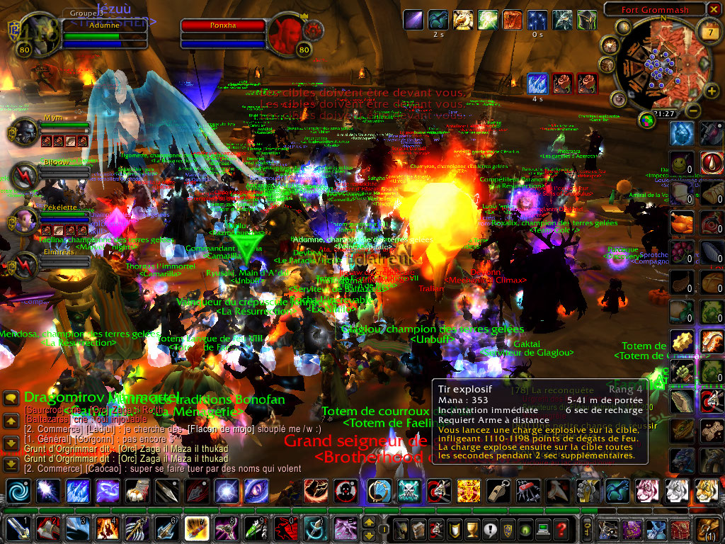 Raid de l'Alliance sur Orgrimmar en avril 2009. Screenshot réalisé par Admune.