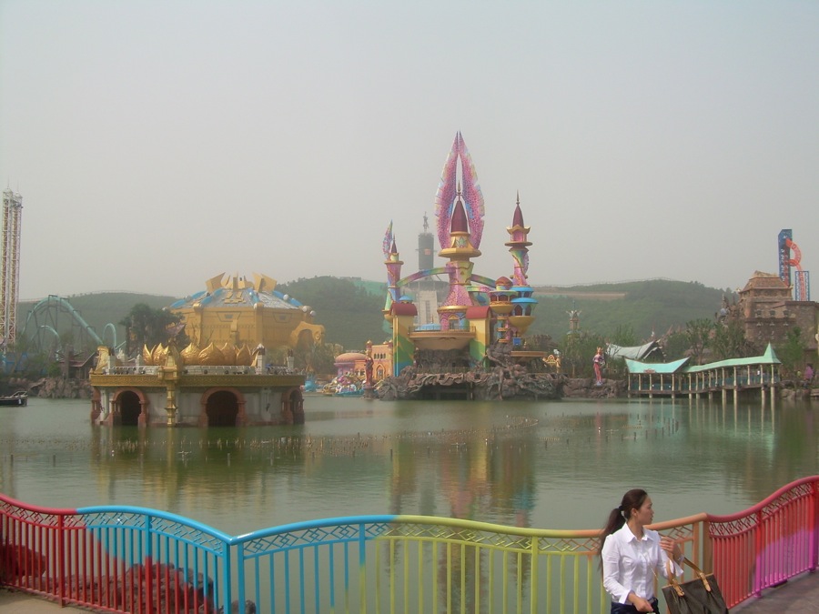 Le parc Joyland lors de son ouverture en Chine. Photo réalisée par Pierre-Xavier.