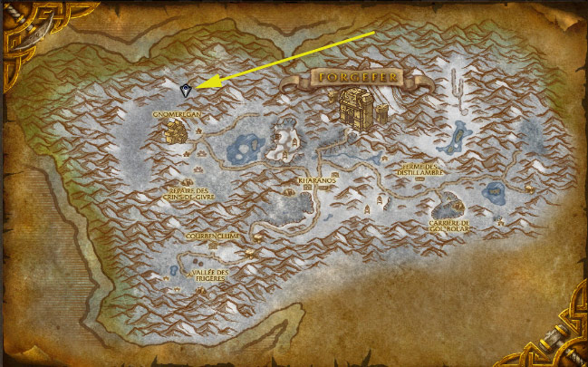 Screenshot de World of Warcraft: Lieux insolites et mystérieux.