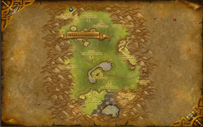 Bataille d'animaux au nord-ouest de Mulgore sur World of Warcraft.